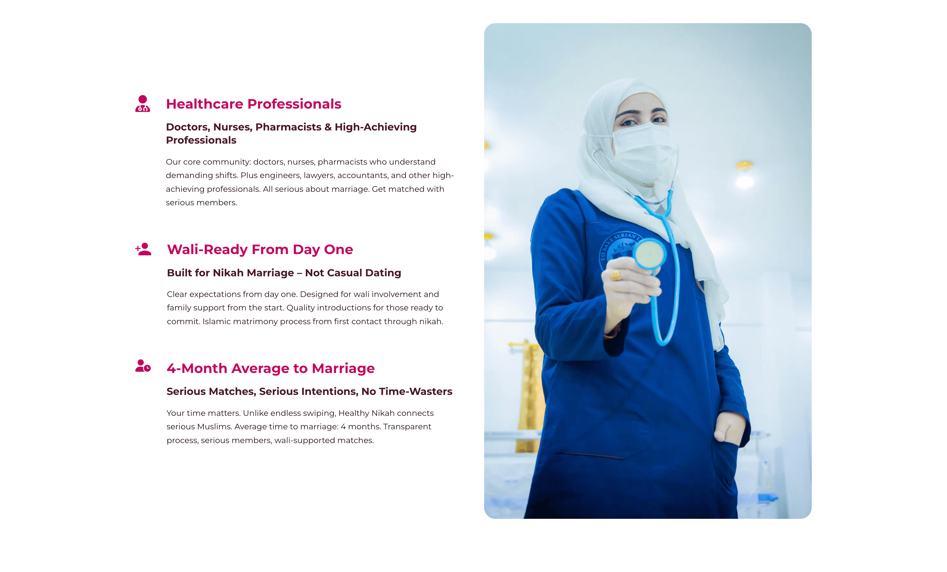 Thumbnail for Healthy Nikah website screenshot 3